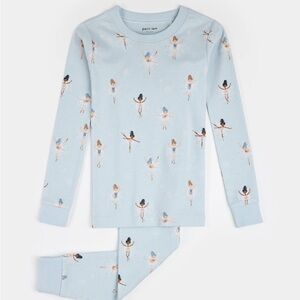 Petit Lem Sugar Plum Fairy Print on Ice Blue PJ Set